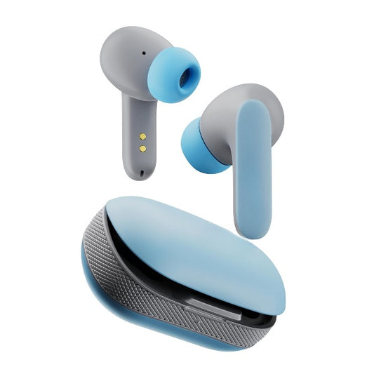 Audio Z20 Pro Truly Wireless Bluetooth Ear Buds with 60H Playtime, 4 Mics Clear Calling, 45ms Low Latency, Rich Bass Drivers, Touch Controls, IPX5 TWS Earbuds Bluetooth Wireless (Powder Blue)